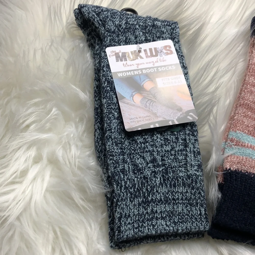 MUK LUKS boot socks